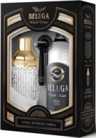 Водка "Белуга" Золотая Линия, gift box с шейкером, 0.75 л